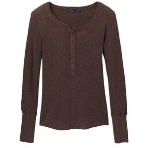 Women’s Prana Henley Brown Top Size XS